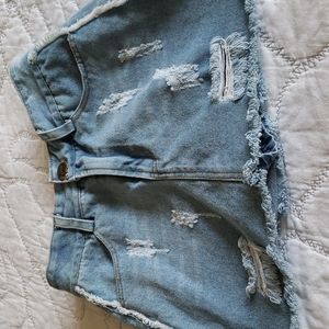 Skirt with short inside